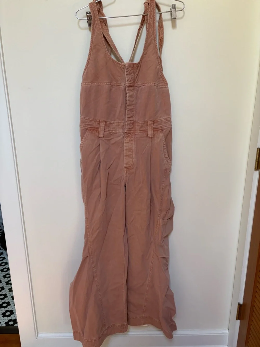 NWOT Free People Must Have Wide-Leg Overalls Size Small